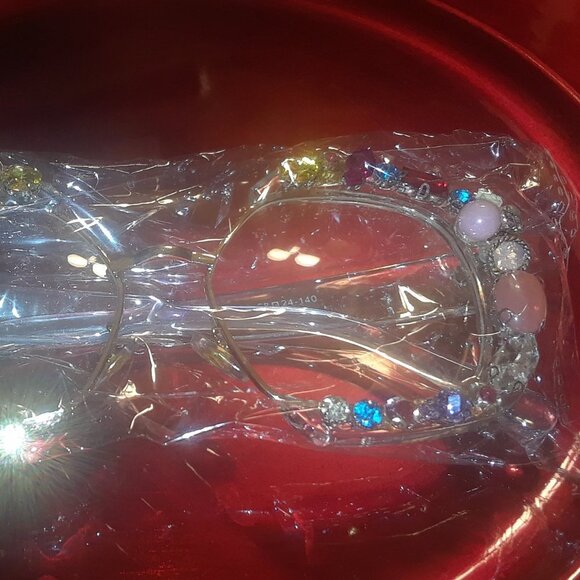 Diamond  Sunglasses Vintage Oversized Rimless - Picture 4 of 4